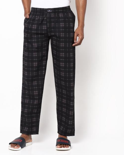 Checked Pyjamas with Elasticated Waistband