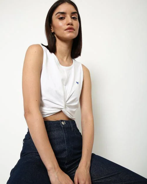 Crop Top with Front Knot