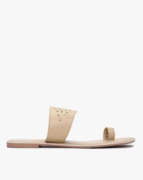 Lasercut Toe-Ring Sandals