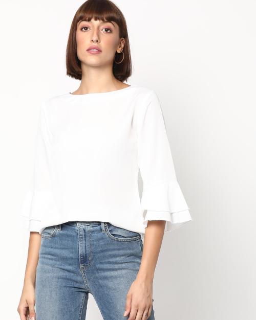Top with Bell Sleeves