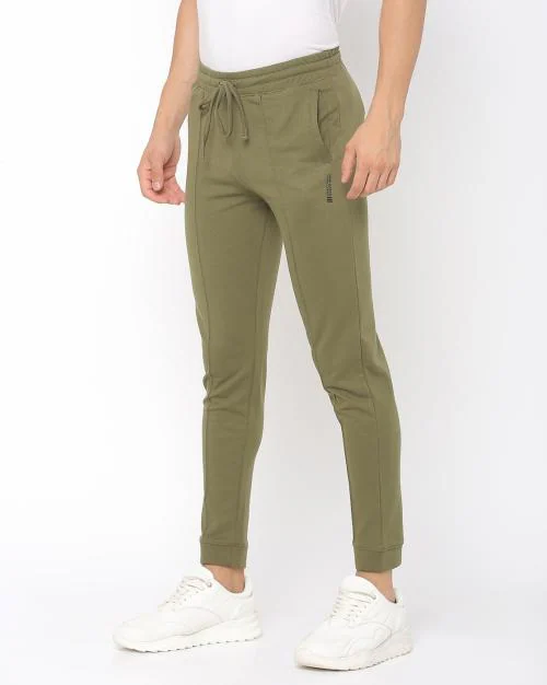Buy Men Slim Fit Panelled Fitted Track Pants Online at Best Prices in