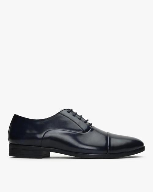 Panelled Low-Top Oxford Shoes