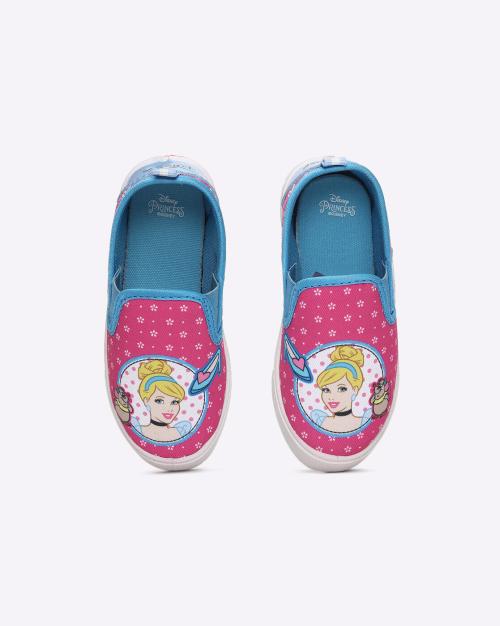 Disney Princess Print Slip-On Sneakers