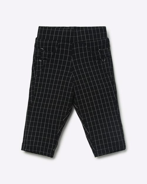 Checked Mid-Rise Capris