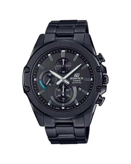 Men EX508 EDifice EFR-S567DC-1AVUDF Black Analog Dial Black Stainless Steel Band Watch