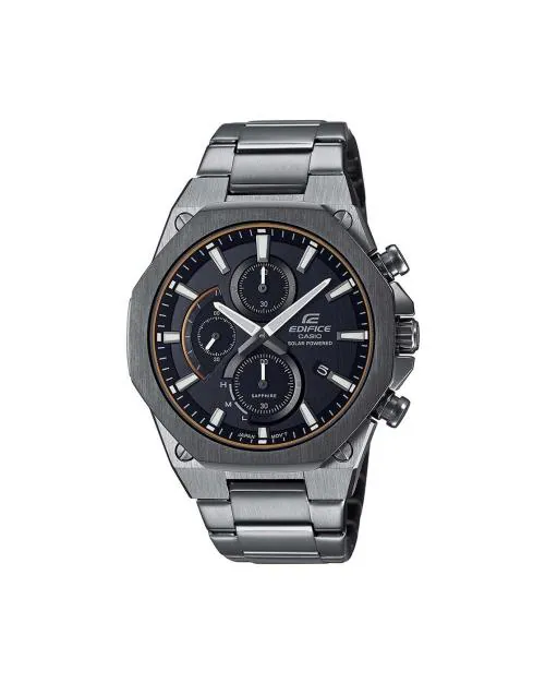 Men EX529 EDifice EFS-S570DC-1AUDF Gray Analog Dial Gray Ip Stainless Steel Band Watch