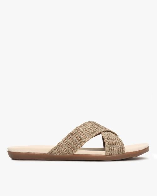 Criss-Cross Strap Flat Sandals