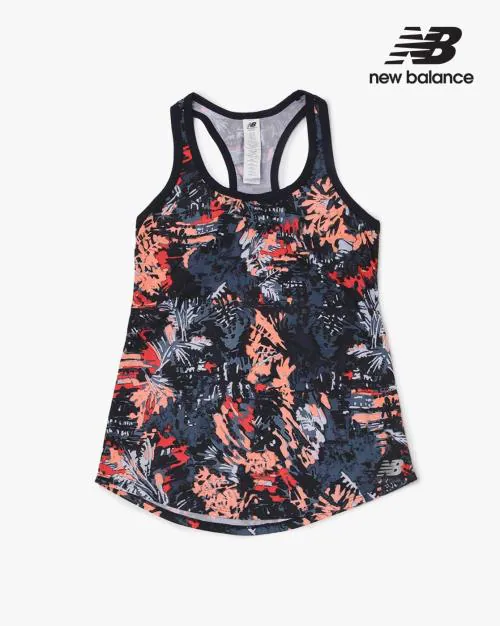 Printed Racerback Tank Top