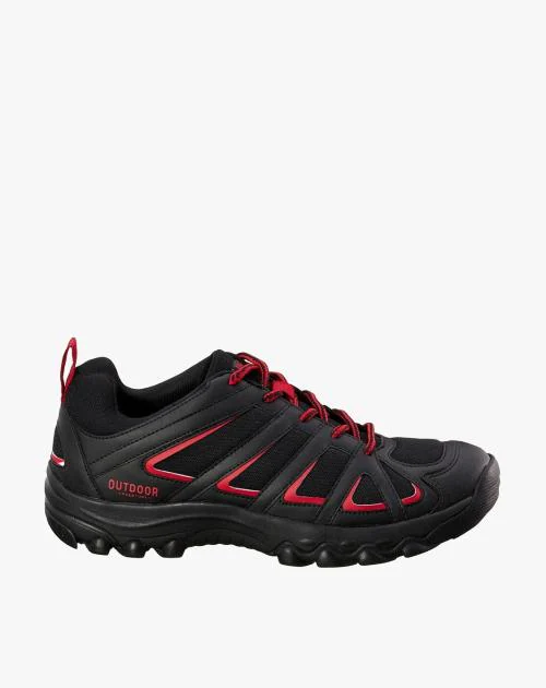 Panelled Lace-Up Trekking Shoes