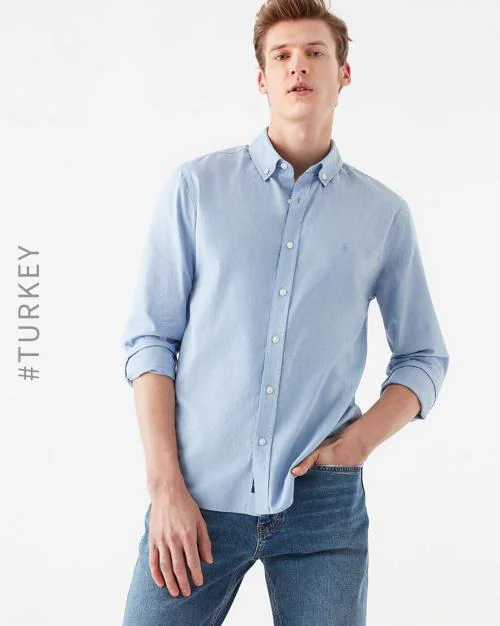 Button-Down Collar Shirt