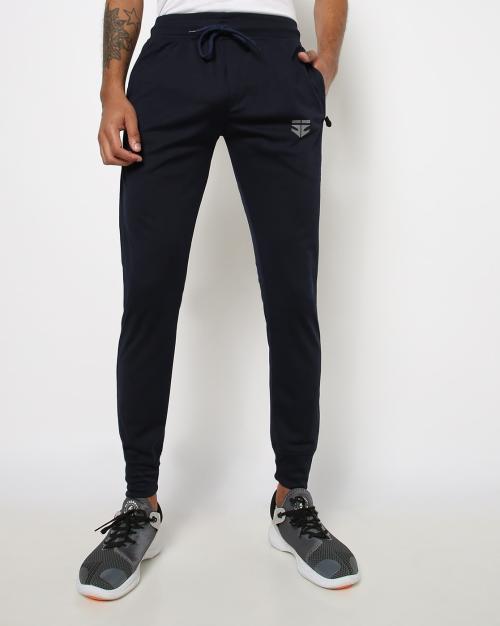 Men Slim Fit Joggers with Insert Pockets
