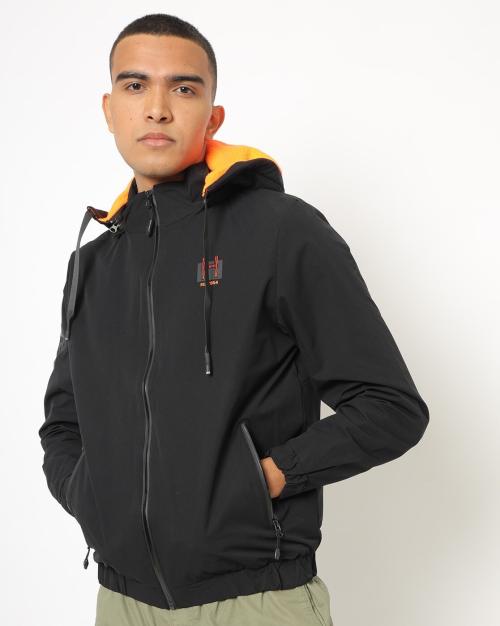 Zip-Front Hooded Jacket