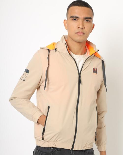 Zip-Front Hooded Jacket