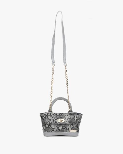 Buy Snakeskin Print Sling Bag with Chain Strap Online at Best Prices in