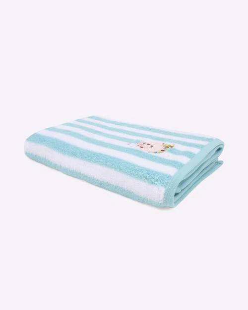 Striped Towel with Applique