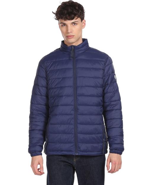 Men Quilted Regular Fit Puffer Jacket