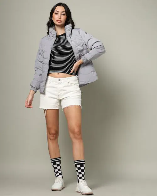 Women Quilted Regular Fit Jacket