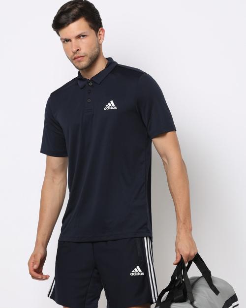 Polo T-Shirt with Placement Logo Print