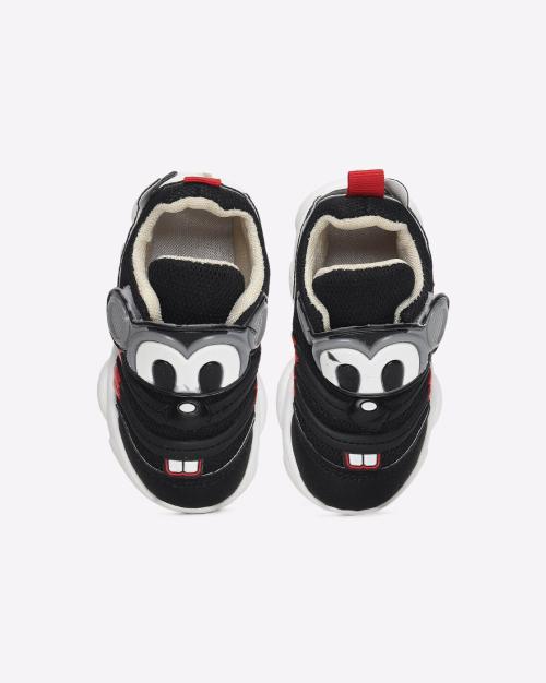 Panelled Shoes with Velcro Fastening