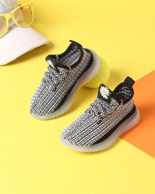 Knitted Lace-Up Shoes