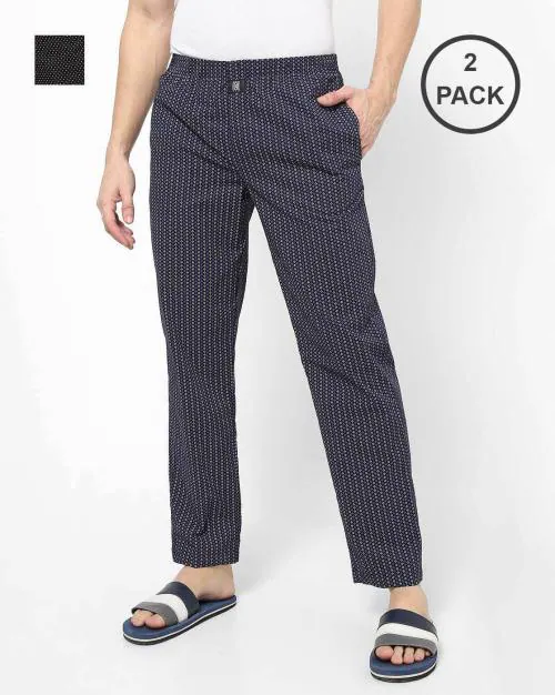 Pack of 2 Printed Pyjamas with Insert Pockets