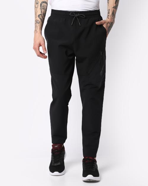 Solid Straight Track Pants