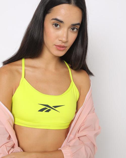 Logo Print Sports Bra