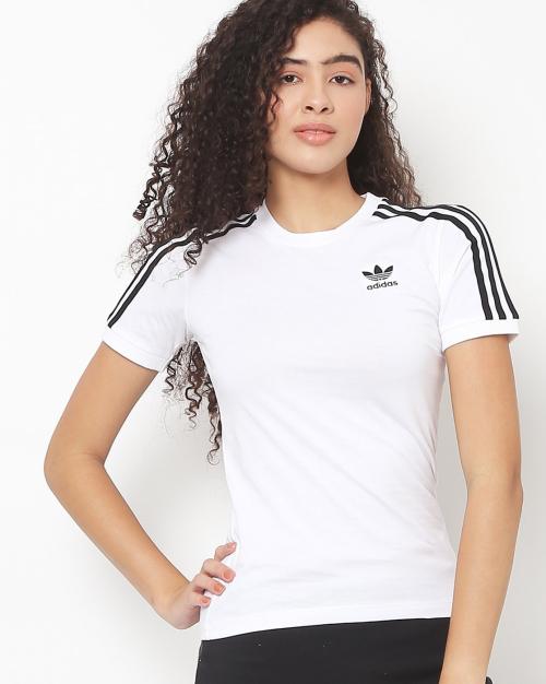 Slim Fit Crew-Neck T-shirt with Tapping