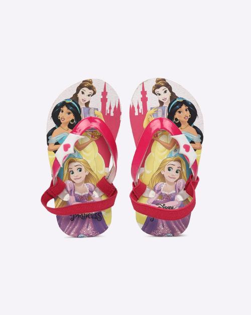 Disney Princess Print Thong-Strap Flip-Flops