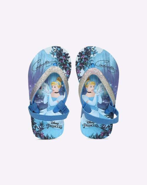 Disney Princess Print Thong-Strap Flip-Flops