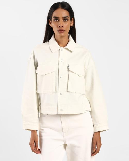 Button-Down Jacket with Flap Pockets