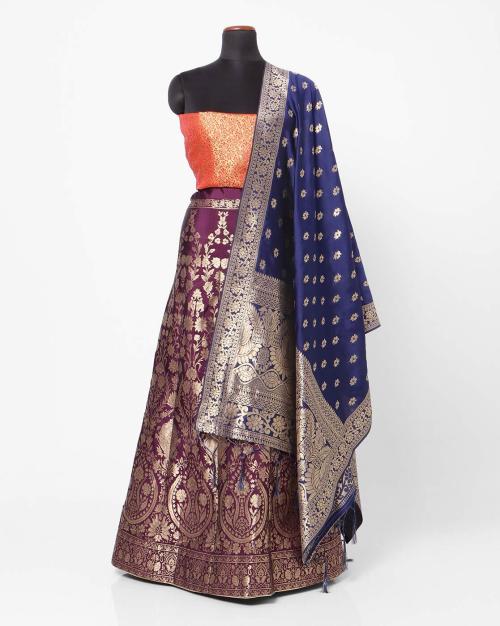 Silk Blend Lehenga Choli Set