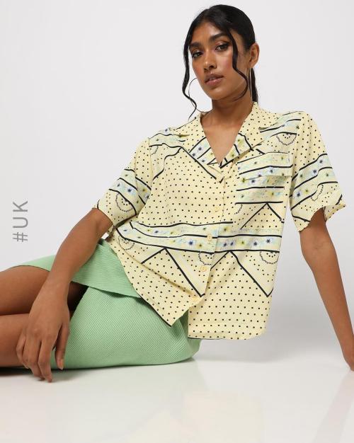 Floral Print Button-Down Shirt