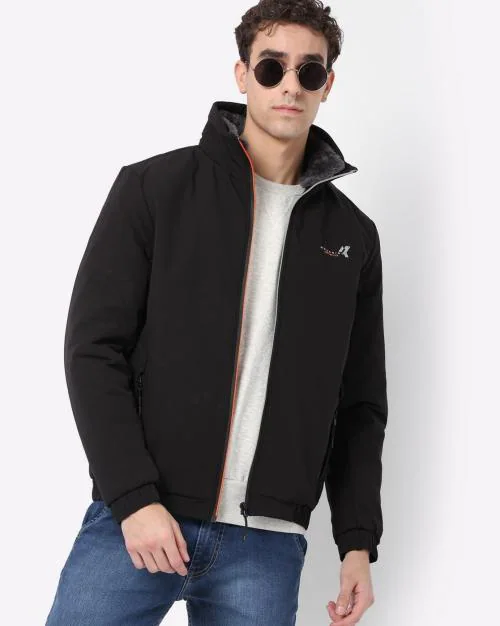 Zip-Front Jacket with Insert Pockets