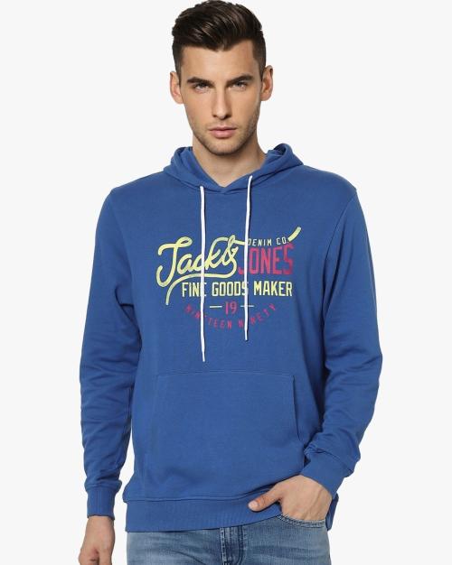 Slim Fit Hoodie with Kangaroo Pockets JioMart