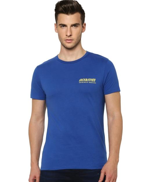 Slim Fit Crew-Neck T-shirt with Logo Branding