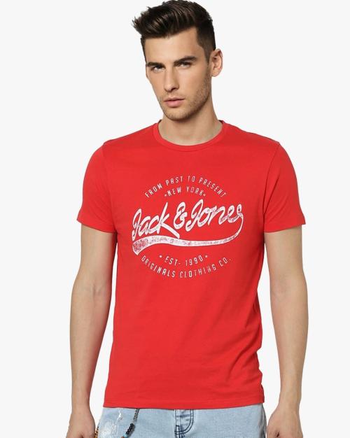 Slim Fit Crew-Neck T-shirt with Logo Branding