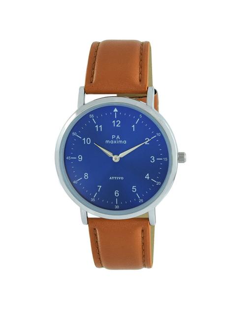 Men Analogue Watch with Leather Strap-O-57121LAGI