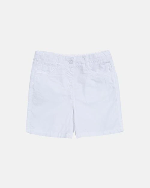 Mid-Rise Shorts with Side Slant Pockets