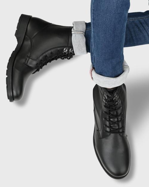 High-Top Lace-Up Combat Boots