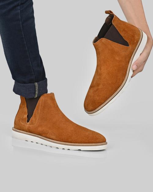 Slip-On Ankle-Length Boots