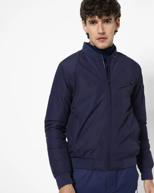 Zip-Front Bomber Jacket