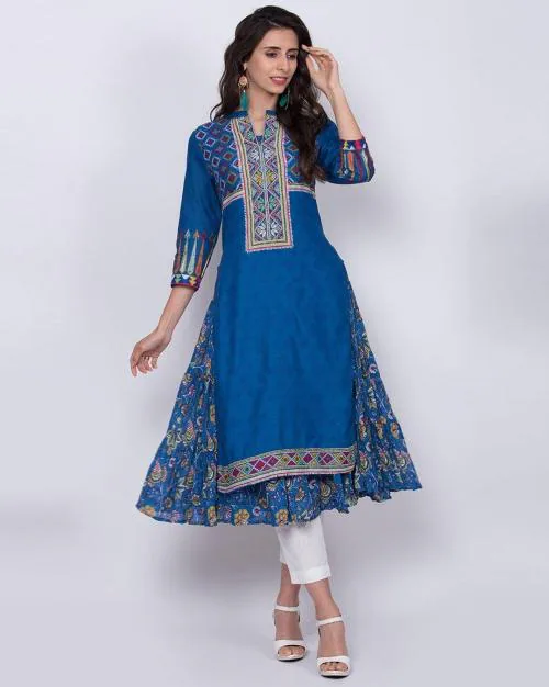 Printed A-line Kurta Suit Set