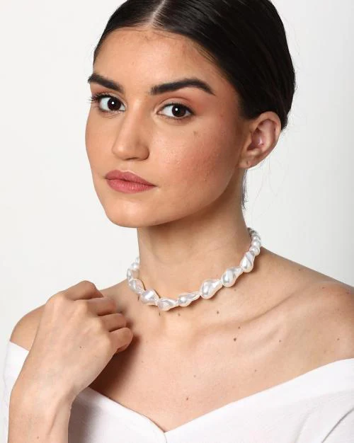 Buy Pearl Necklace With Lobster Clasp TRINF16 Online at Best Prices