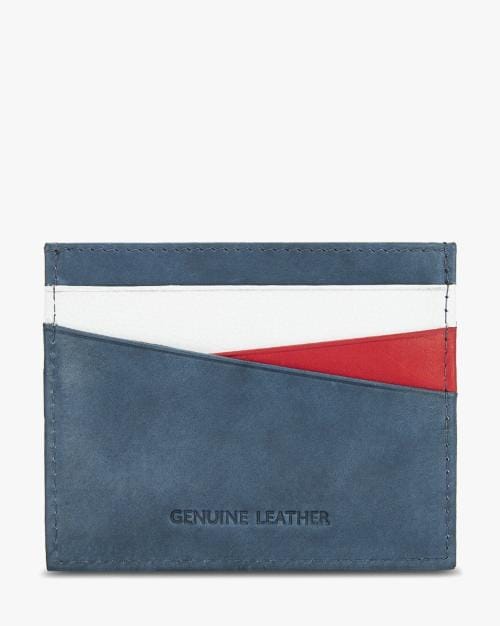 Colourblock Card Holder with Embossed Logo