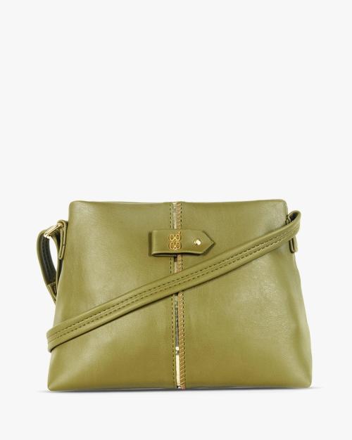 Solid Handbag with External Zip Pocket