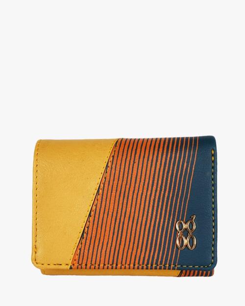 Striped Tri-Fold Wallet