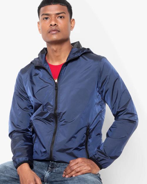 Zip-Front Hooded Jacket