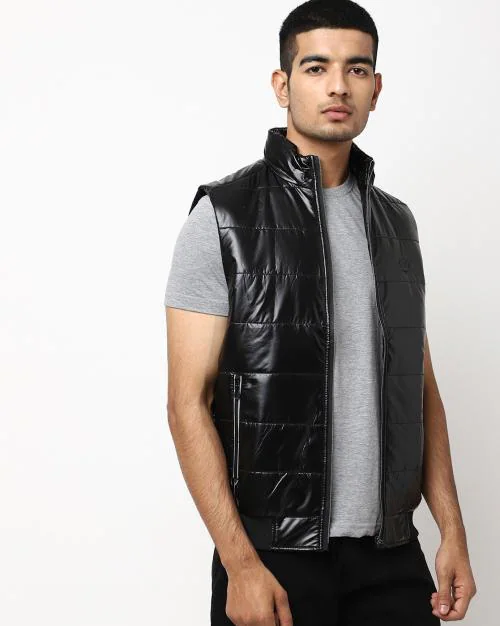 Quilted Zip-Front Gilet