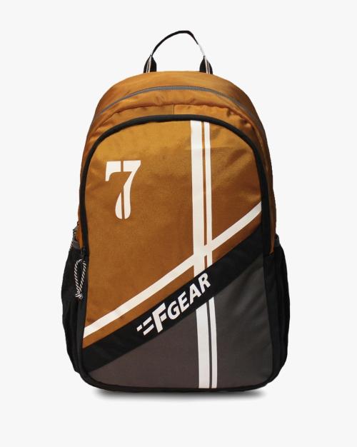 Brand Print Water-Resistant Backpack